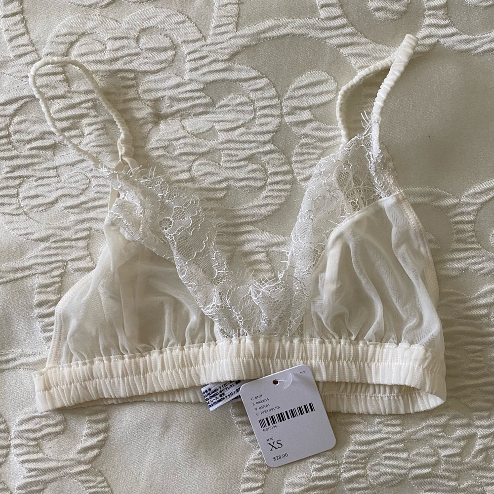 NWT Free People Ivory Bralette in XS